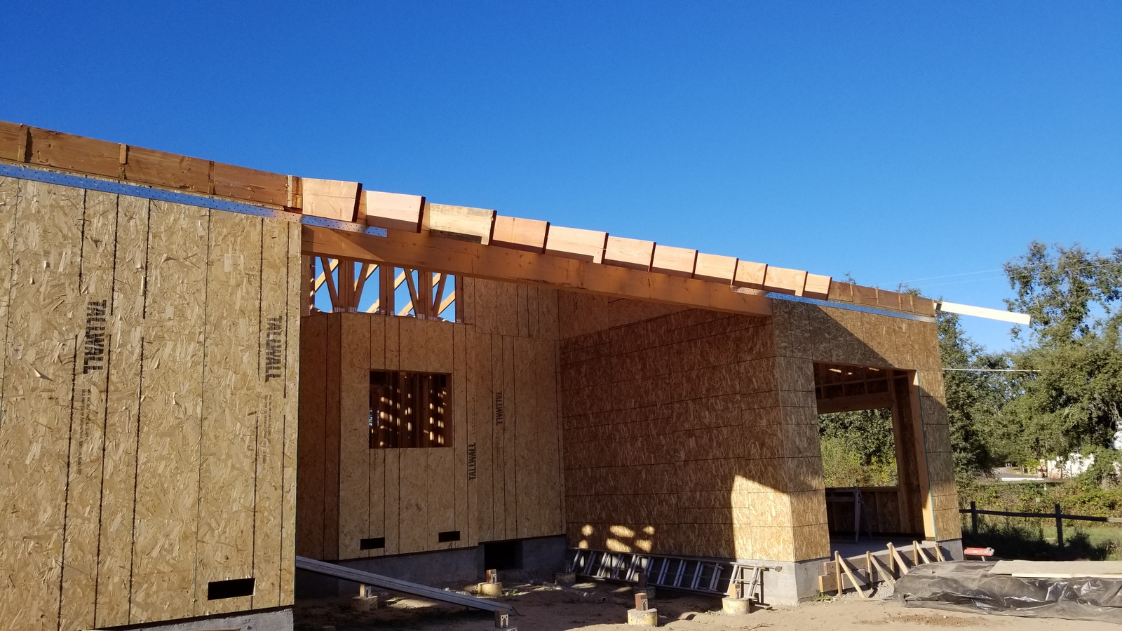 New home - installing rafters