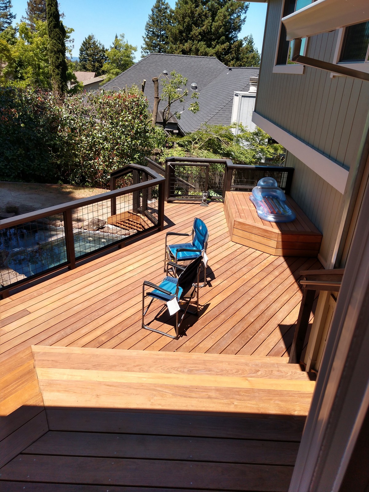 Ipe deck from house