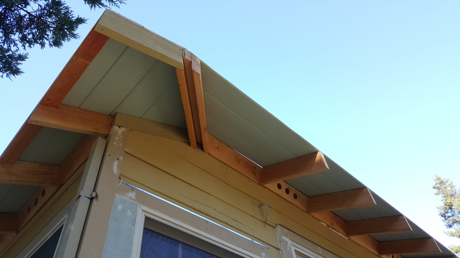 Annadel adding eaves to protect siding