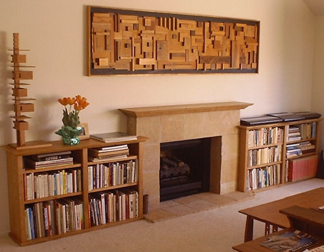 Oak Mesa Pl - FLW Home remodeling fireplace mantel
